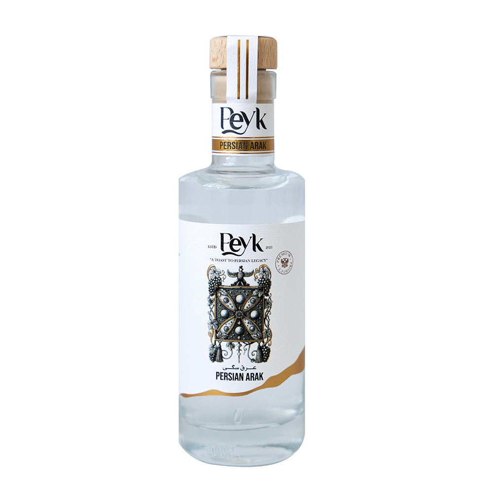 Peyk Arak 40% raisin spirit, Persian arak